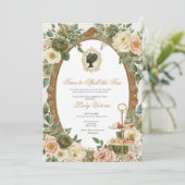 Invitation Fête de mariage automnale : l'heure de dévoiler le (Debout devant)