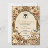 Invitation Fête de mariage automnale : l'heure de dévoiler le (Devant)