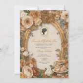 Invitation Fête de mariage automnale : l'heure de dévoiler le (Devant)