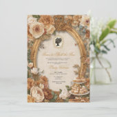 Invitation Fête de mariage automnale : l'heure de dévoiler le (Debout devant)