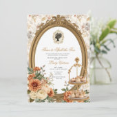 Invitation Fête de mariage automnale : l'heure de dévoiler le (Debout devant)