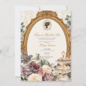 Invitation Fête de mariage automnale : l'heure de dévoiler le (Devant)