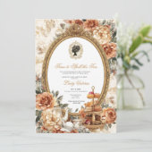 Invitation Fête de mariage automnale : l'heure de dévoiler le (Debout devant)