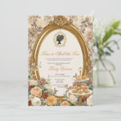 Invitation Fête de mariage automnale : l'heure de dévoiler le (Debout devant)