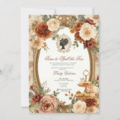 Invitation Fête de mariage automnale : l'heure de dévoiler le (Devant)