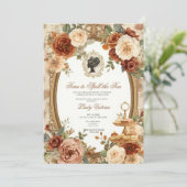 Invitation Fête de mariage automnale : l'heure de dévoiler le (Debout devant)