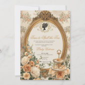 Invitation Fête de mariage automnale : l'heure de dévoiler le (Devant)