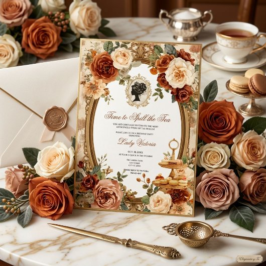 Invitation Fête de mariage automnale : l'heure de dévoiler le