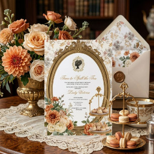 Invitation Fête de mariage automnale : l'heure de dévoiler le