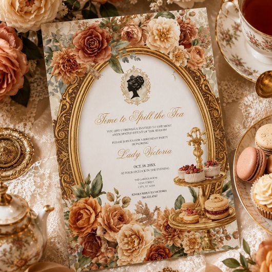Invitation Fête de mariage automnale : l'heure de dévoiler le