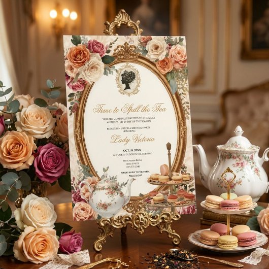 Invitation Fête de mariage automnale : l'heure de dévoiler le