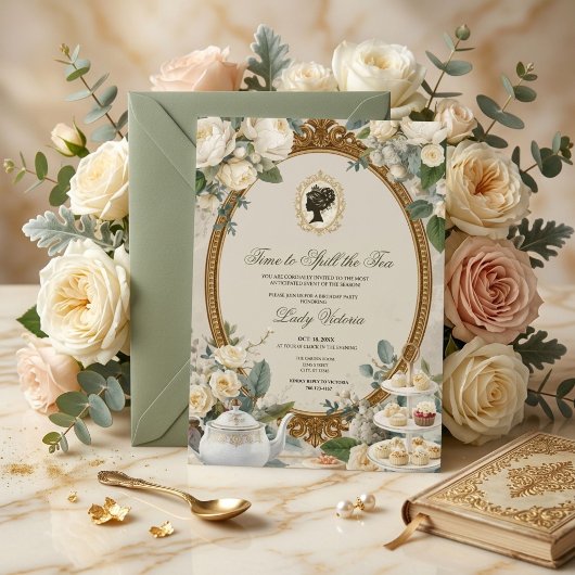 Invitation Fête de mariage automnale : l'heure de dévoiler le