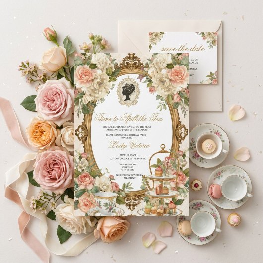 Invitation Fête de mariage automnale : l'heure de dévoiler le