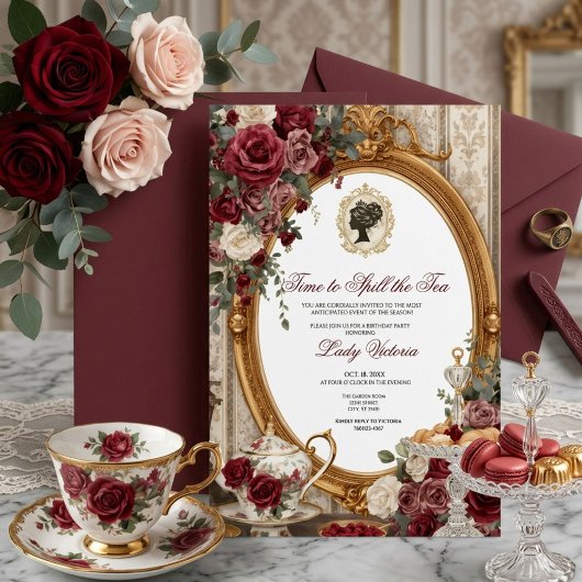 Invitation Fête de mariage automnale : l'heure de dévoiler le