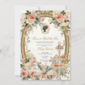 Invitation Fête de mariage automnale : l'heure de dévoiler le (Devant)