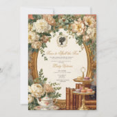 Invitation Fête de mariage automnale : l'heure de dévoiler le (Devant)