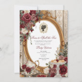 Invitation Fête de mariage automnale : l'heure de dévoiler le (Devant)