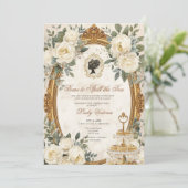 Invitation Fête de mariage automnale : l'heure de dévoiler le (Debout devant)