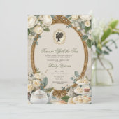 Invitation Fête de mariage automnale : l'heure de dévoiler le (Debout devant)
