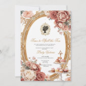 Invitation Fête de mariage automnale : l'heure de dévoiler le (Devant)