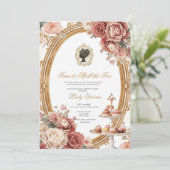 Invitation Fête de mariage automnale : l'heure de dévoiler le (Debout devant)