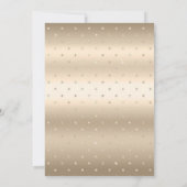 Invitation Fête de Mariage avec Bordure de Points Gold (Dos)