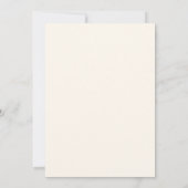 Invitation Fête de mariage avec confettis dorés et fleurs bla (Dos)