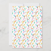 Invitation Fête de mariage avec des donuts pour anniversaire (Dos)