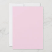 Invitation Fête de mariage avec des fleurs roses (Dos)