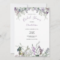 Fête de mariage avec des fleurs sauvages violettes