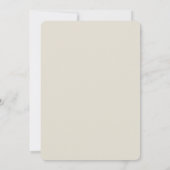 Invitation Fête de mariage avec des Hydrangeas noires et crèm (Dos)