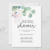 Invitation Fête de mariage avec fleur de calla et eucalyptus (Devant)