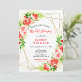 Invitation Fête de mariage avec pastèque et grenade (Debout devant)