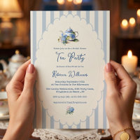 Fête de mariage avec thé aux hortensias bleus