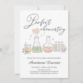 Invitation Fête de Mariage avec une Chimie Parfaite (Devant)
