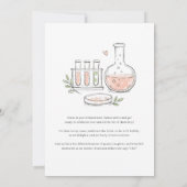Invitation Fête de Mariage avec une Chimie Parfaite (Dos)