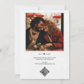 Invitation Fête de mariage blanc Potluck (Dos)