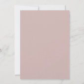 Invitation Fête de mariage Blush Bloom (Dos)