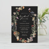 Invitation Fête de mariage bohème d'automne (Debout devant)