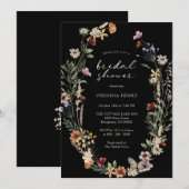 Invitation Fête de mariage bohème d'automne (Devant / Derrière)