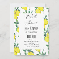 Fête de mariage Bouquet Vert Citron Aquarelle