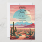 Invitation Fête de Mariage Cactus et Succulentes du Désert (Devant)