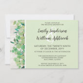 Invitation Fête de mariage champêtre avec Bois rustique et Eu (Devant)