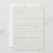 Invitation Fête de mariage champêtre avec fleurs bordeaux et (Dos)