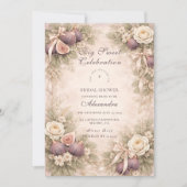 Invitation Fête de mariage champêtre de figues (Devant)