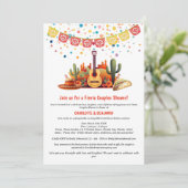 Invitation Fête de mariage champêtre pour couples (Debout devant)