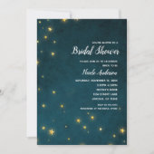 Invitation Fête de Mariage Ciel Céleste Étoiles Scintillantes (Devant)