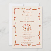 Invitation Fête de Mariage Citron Vin Rosé (Devant)