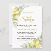 Invitation Fête de mariage citronnée, fête d'été (Devant)