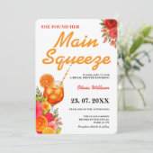 Invitation Fête de mariage Citrus Main Squeeze (Debout devant)